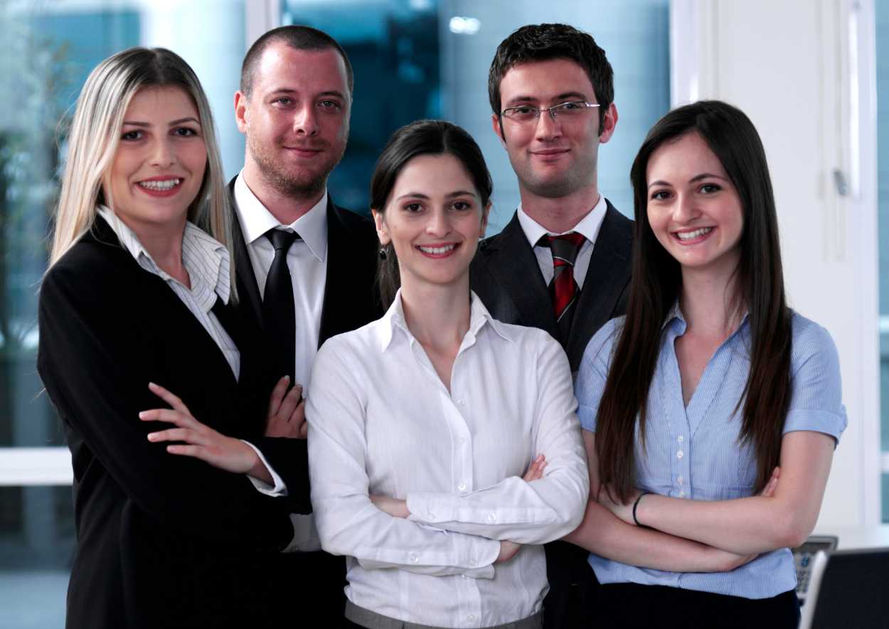 Business team training session